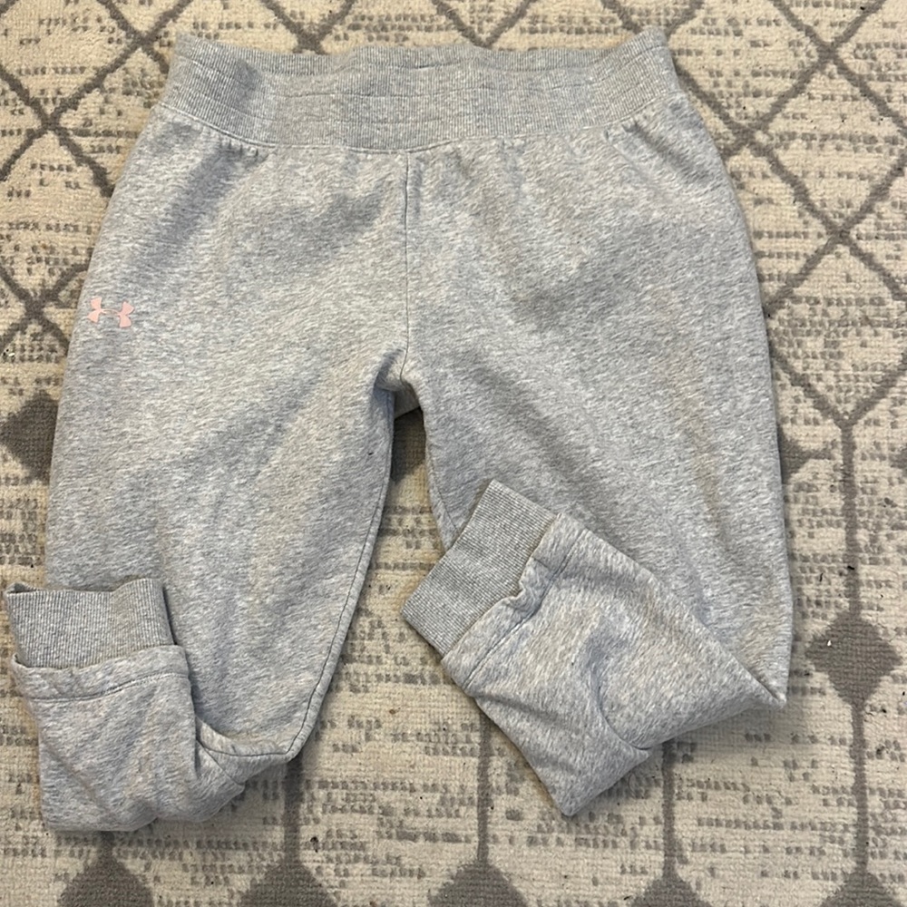 Under Armor Gray Crop Jogger Sweat Pant Size Medium